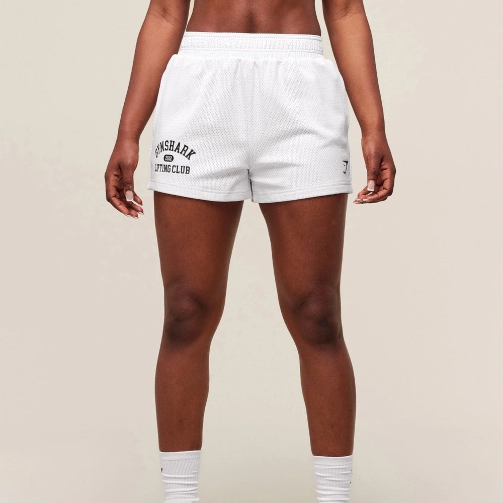 Gymshark White Athletic Shorts